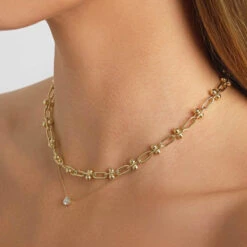 Laboratory-Grown Diamond 0.50ct Round Necklace In 10k Gold -Fashion Accessories Store lab grown diamond 0 50ct necklace 10k gold medley jewellery necklace 38693004148966