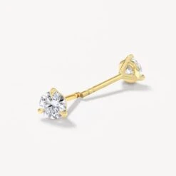 Laboratory-Grown Diamond 0.50ct Round Stud Earrings In 10k Gold 10 Laboratory-Grown Diamond 0.50ct Round Stud Earrings In 10k Gold -Fashion Accessories Store lab grown diamond 0 50ct studs 10k gold medley jewellery earrings 40418010431718
