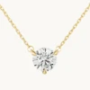Laboratory-Grown Diamond 0.75ct Round Necklace In 10k Gold