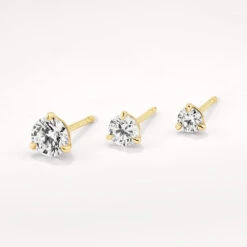 Laboratory-Grown Diamond 0.75ct Round Stud Earrings In 10k Gold -Fashion Accessories Store lab grown diamond 0 75ct studs 10k gold medley jewellery earrings 40108127650022