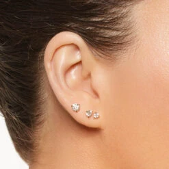 Laboratory-Grown Diamond 0.75ct Round Stud Earrings In 10k Gold -Fashion Accessories Store lab grown diamond 0 75ct studs 10k gold medley jewellery earrings 40108130500838