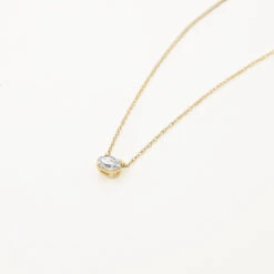 Laboratory-Grown Diamond 0.20ct Oval Necklace In 10k Gold -Fashion Accessories Store lab grown diamond oval necklace 10k gold medley jewellery necklace 36109795393766