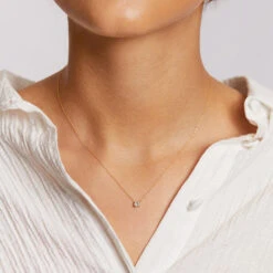 Laboratory-Grown Diamond 0.20ct Oval Necklace In 10k Gold -Fashion Accessories Store lab grown diamond oval necklace 10k gold medley jewellery necklace 36109795557606