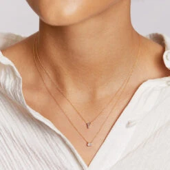 Laboratory-Grown Diamond 0.20ct Oval Necklace In 10k Gold -Fashion Accessories Store lab grown diamond oval necklace 10k gold medley jewellery necklace 36109828456678