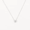 Laboratory-Grown Diamond 0.20ct Oval Necklace In Silver