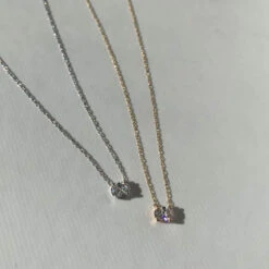 Laboratory-Grown Diamond 0.20ct Oval Necklace In Silver -Fashion Accessories Store lab grown diamond oval necklace silver medley jewellery necklace 38179662594278