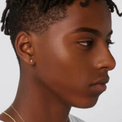 Laboratory-Grown Diamond Round Stud Earrings In 10k Gold -Fashion Accessories Store lab grown diamond studs 10k gold medley jewellery earrings 39144378466534