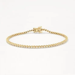 Laboratory-Grown Diamond Tennis Bracelet In 10k Gold