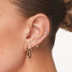 Laboratory-Grown Diamond 0.20ct Helix Single Stud Earring In 10k Gold -Fashion Accessories Store laboratory grown diamond 0 20ct helix single stud earring in 10k gold medley jewellery earrings 40465578688742