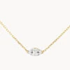 Laboratory-Grown Diamond 0.20ct Marquise Necklace In 10k Gold