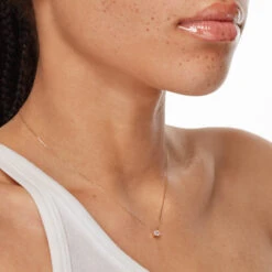 Laboratory-Grown Diamond 0.20ct Oval Necklace In 10k Gold -Fashion Accessories Store laboratory grown diamond 0 20ct oval necklace in 10k gold medley jewellery necklace 42638382432486