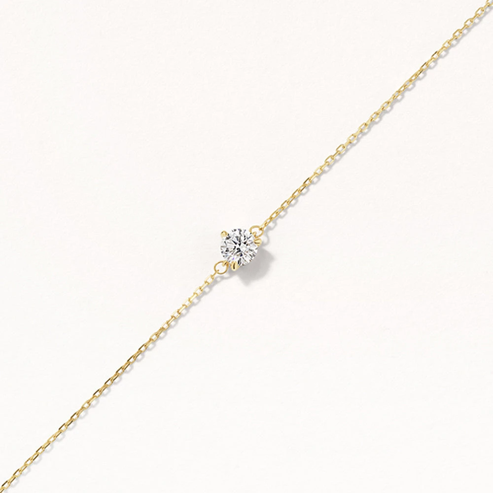 Laboratory-Grown Diamond 0.20ct Round Bracelet In 10k Gold 4 Laboratory-Grown Diamond 0.20ct Round Bracelet In 10k Gold - Image 4