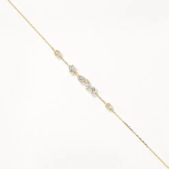 Medley X Dinnara Lab-Grown Diamond 0.25ct Station Bracelet In 10k Gold -Fashion Accessories Store laboratory grown diamond 0 25ct fancy station bracelet in 10k gold medley jewellery bangle bracelet 42517113602278