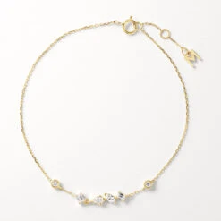 Medley X Dinnara Lab-Grown Diamond 0.25ct Station Bracelet In 10k Gold