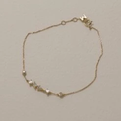 Medley X Dinnara Lab-Grown Diamond 0.25ct Station Bracelet In 10k Gold -Fashion Accessories Store laboratory grown diamond 0 25ct fancy station bracelet in 10k gold medley jewellery bangle bracelet 42584653037798