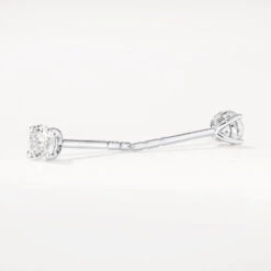 Laboratory-Grown Diamond 0.33ct Round Stud Earrings In Silver -Fashion Accessories Store laboratory grown diamond 0 33ct round stud earrings in silver medley jewellery earrings 42638495351014