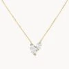 Laboratory-Grown Diamond 0.70ct Double Marquise Necklace In 10k Gold