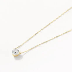 Laboratory-Grown Diamond 1.0ct Round Necklace In 10k Gold -Fashion Accessories Store laboratory grown diamond 1 0ct round necklace in 10k gold medley jewellery necklace 40460207653094