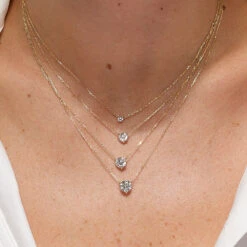 Laboratory-Grown Diamond 1.0ct Round Necklace In 10k Gold -Fashion Accessories Store laboratory grown diamond 1 0ct round necklace in 10k gold medley jewellery necklace 40460209357030