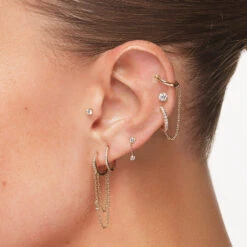 Laboratory-Grown Diamond Drop Studs In 10k Gold -Fashion Accessories Store laboratory grown diamond drop studs in 10k gold medley jewellery earrings 40465577574630