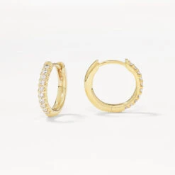 Laboratory-Grown Diamond Huggies In 10k Gold