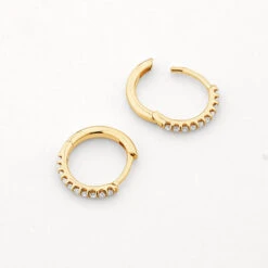 Laboratory-Grown Diamond Huggies In 10k Gold -Fashion Accessories Store laboratory grown diamond huggies in 10k gold medley jewellery earrings 40489852436710
