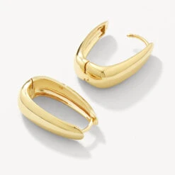 Elongated Dome Hoops In Gold 15 Elongated Dome Hoops In Gold -Fashion Accessories Store maxi dome hoops in gold medley jewellery earrings 39421042131174