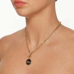 Maxi Engravable Disc Pendant In Gold -Fashion Accessories Store maxi engravable disc pendant in gold medley jewellery pendant 39933082042598