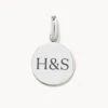 Maxi Engravable Disc Pendant In Silver
