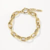 Maxi Paperclip Chain Bracelet In Gold