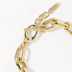Maxi Paperclip Chain Bracelet In Gold -Fashion Accessories Store maxi paperclip chain bracelet in gold medley jewellery bangle bracelet 40480980271334