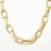Maxi Paperclip Chain Necklace In Gold