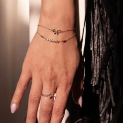 Medley X Dinnara Lab-Grown Diamond 0.25ct Station Bracelet In 10k Gold -Fashion Accessories Store medley x dinnara lab grown diamond station bracelet in 10k gold medley jewellery bangle bracelet 42592605929702