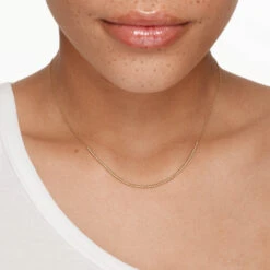 Micro Beaded Chain Necklace In 10k Gold -Fashion Accessories Store micro beaded chain necklace in 10k gold medley jewellery necklace 41824002277606