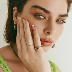 Micro Blue Topaz Round Solitaire Ring In 10k Gold -Fashion Accessories Store micro blue topaz round solitaire ring in 10k gold medley jewellery ring 39961972375782