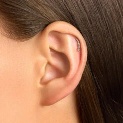 Micro Diamond Climber Helix Single Stud Earring In 10k Gold -Fashion Accessories Store micro diamond climber helix single stud earring in 10k gold medley jewellery earrings 38692998447334