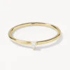 Micro Diamond Round Solitaire Ring In 10k Gold