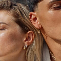 Micro Fine Bar Helix Single Stud Earring In 10k Gold -Fashion Accessories Store micro fine bar helix single stud earring in 10k gold medley jewellery earrings 39721025437926