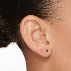 Micro Heart Stud Earrings In 10k Gold -Fashion Accessories Store micro heart stud earrings in 10k gold medley jewellery earrings 41831528890598