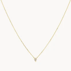 Micro Laboratory-Grown Diamond Kite Necklace In 10k Gold -Fashion Accessories Store micro laboratory grown diamond kite necklace in 10k gold medley jewellery necklace 41223522681062