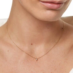 Micro Laboratory-Grown Diamond Kite Necklace In 10k Gold -Fashion Accessories Store micro laboratory grown diamond kite necklace in 10k gold medley jewellery necklace 41223595458790