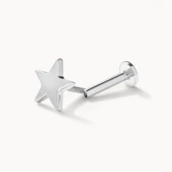 Micro Star Helix Single Stud Earring In Silver -Fashion Accessories Store micro star helix single stud earring in silver medley jewellery earrings 39708418703590