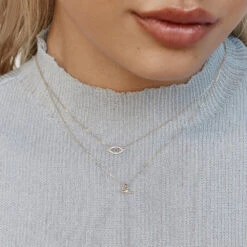 Micro T-Bar Necklace In 10k Gold -Fashion Accessories Store micro t bar necklace in 10k gold medley jewellery necklace 41241905529062