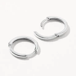 Midi Charm Huggie Earrings In Silver 21 Midi Charm Huggie Earrings In Silver -Fashion Accessories Store midi charm huggie earrings in silver medley jewellery earrings 39071880741094
