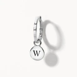 Midi Charm Huggie Earrings In Silver 19 Midi Charm Huggie Earrings In Silver -Fashion Accessories Store midi charm huggie earrings in silver medley jewellery earrings 39080019362022