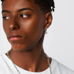 Midi Charm Huggie Earrings In Silver 25 Midi Charm Huggie Earrings In Silver -Fashion Accessories Store midi charm huggie earrings in silver medley jewellery earrings 39144385609958