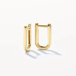 Midi Charm Paperclip Huggie Earrings In 10k Gold 18 Midi Charm Paperclip Huggie Earrings In 10k Gold -Fashion Accessories Store midi charm paperclip huggie earrings in 10k gold medley jewellery earrings 39071875399910