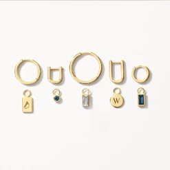 Midi Charm Paperclip Huggie Earrings In 10k Gold 16 Midi Charm Paperclip Huggie Earrings In 10k Gold -Fashion Accessories Store midi charm paperclip huggie earrings in 10k gold medley jewellery earrings 39080017559782