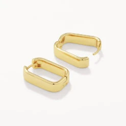Midi Chunky Paperclip Earrings In Gold -Fashion Accessories Store midi chunky paperclip earrings in gold medley jewellery earrings 38212780720358
