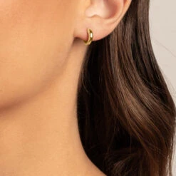 Midi Huggie Earrings In Gold 23 Midi Huggie Earrings In Gold -Fashion Accessories Store midi huggie earrings in gold medley jewellery earrings 18325619409055